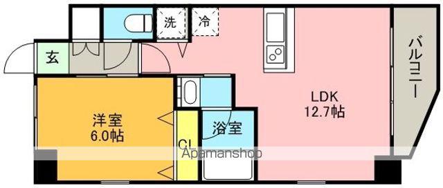 プレジオ神戸ウエスト(1LDK/5階)の間取り写真