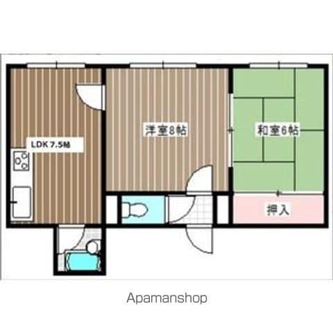 コンツェルト発寒Ⅰ(2DK/2階)の間取り写真