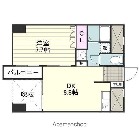 EPERNAY(1LDK/2階)の間取り写真