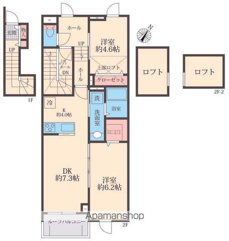 FAMILIE(2LDK/2階)の間取り写真
