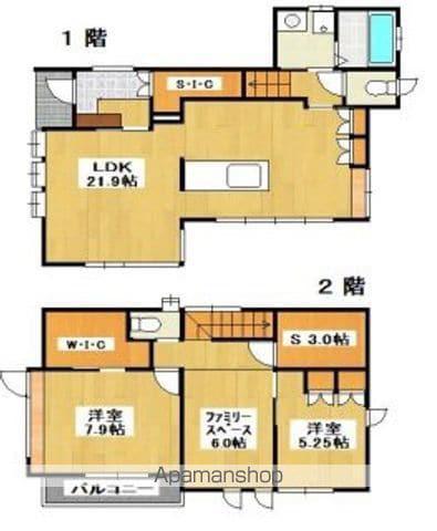 播但線 溝口駅 徒歩3分 2階建 築11年(3SLDK)の間取り写真