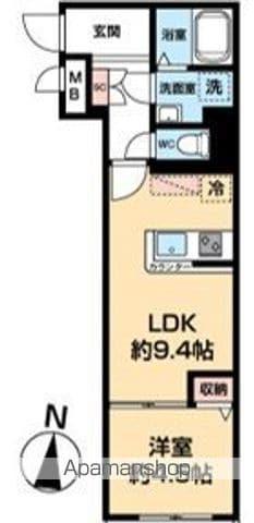 NEXAS EBARA(1LDK/3階)の間取り写真