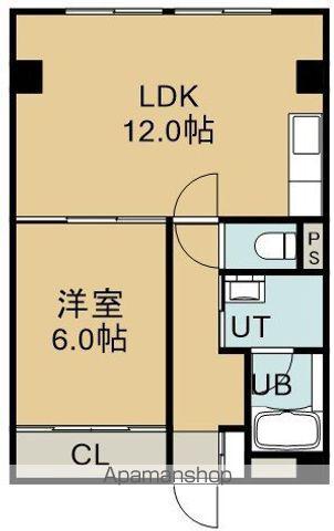 リヴェール杉並(1LDK/3階)の間取り写真
