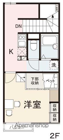 アヴニール元山(1K/2階)の間取り写真