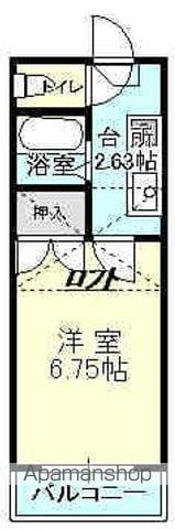 プチカーサA(1K/1階)の間取り写真