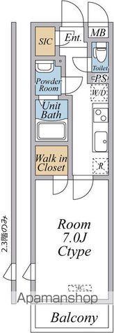 リブリ・西八王子Ⅱ(1K/3階)の間取り写真