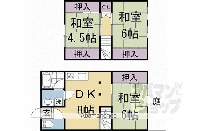 テラスファイブII(3DK)の間取り写真