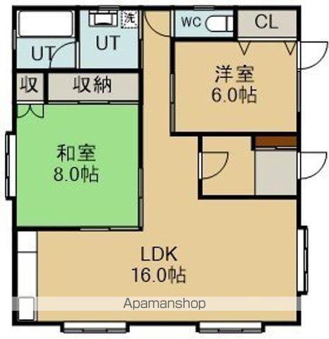 グットホーム的場(2LDK/1階)の間取り写真
