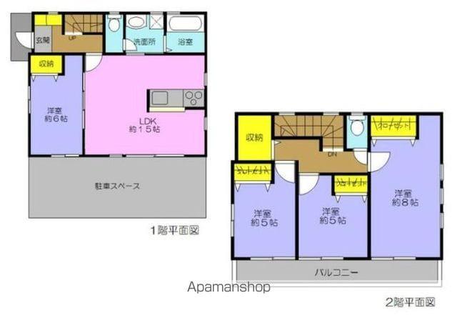青梅線 小作駅 徒歩16分 2階建 築2年(4LDK)の間取り写真