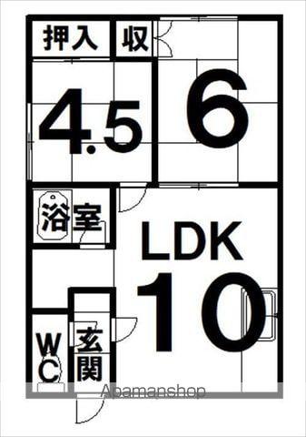 コーポサンライズ(2LDK/2階)の間取り写真