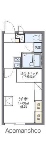 レオパレス東桑山(1K/1階)の間取り写真