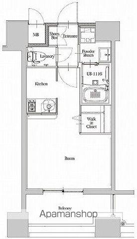 エンクレスト博多駅南STREET(1K/7階)の間取り写真