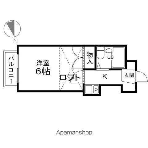 エクセルフォルム中野(1K/2階)の間取り写真