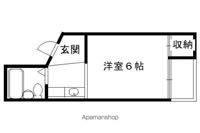 コーポ豊後(1K/3階)の間取り写真