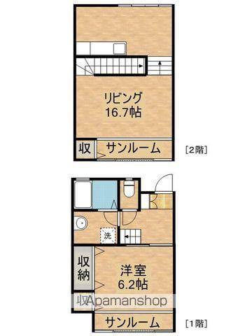 エピテラス(1LDK)の間取り写真