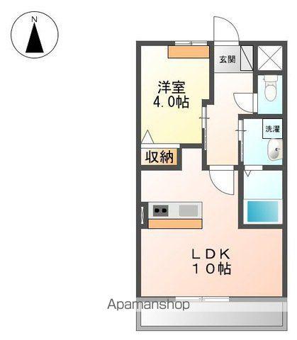 LAVITA(1LDK/1階)の間取り写真