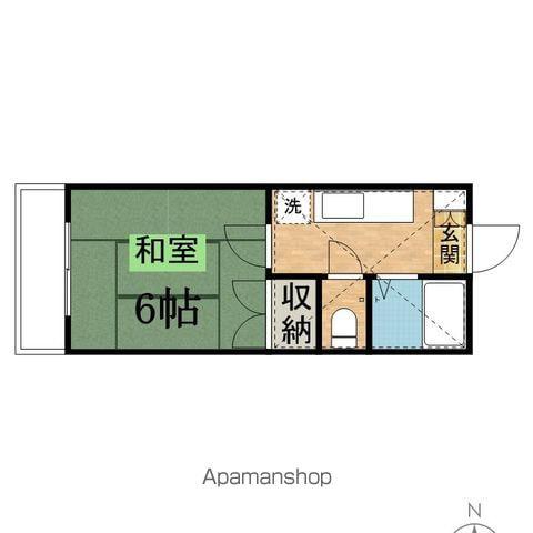 サニープレイス(1K/2階)の間取り写真
