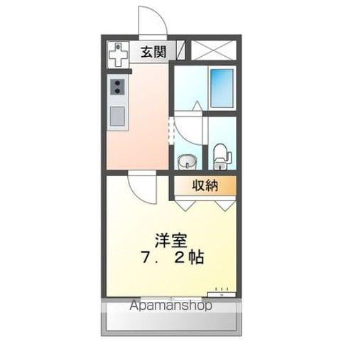 グレイスヴィラ(1K/1階)の間取り写真