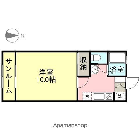 メゾンフローレンス(1K/2階)の間取り写真