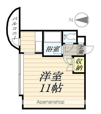 グランドール北30(1K/5階)の間取り写真