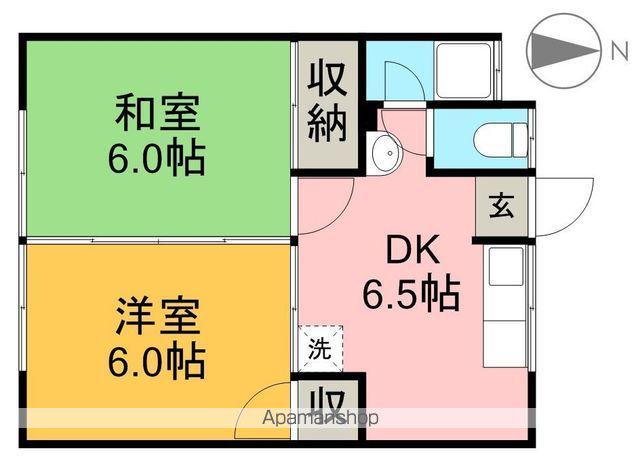 吉岡マンション(2DK/3階)の間取り写真