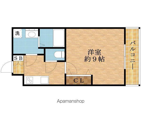 グランシエール都島(1K/2階)の間取り写真