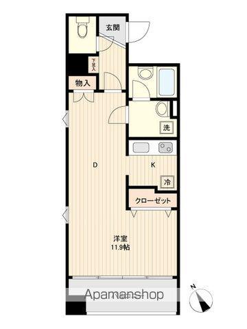 アーバンフラッツ榴ヶ岡(ワンルーム/4階)の間取り写真