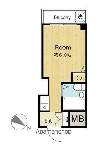 TOWA・SKY尾久(ワンルーム/2階)の間取り写真