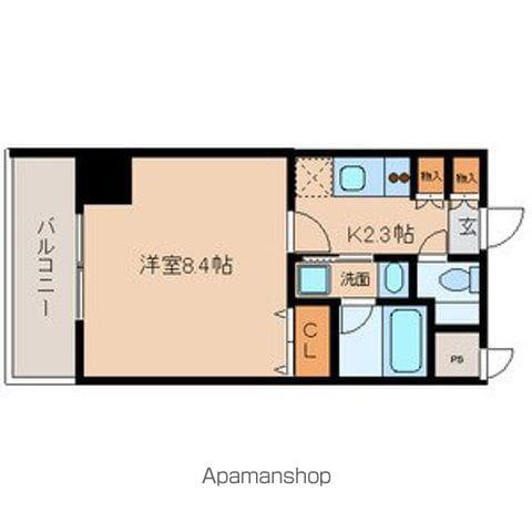 グランルージュ栄Ⅱ(1K/2階)の間取り写真