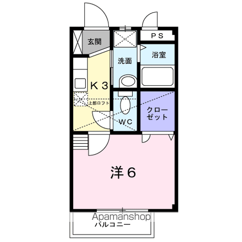 那智Ⅱ番館(1K/1階)の間取り写真