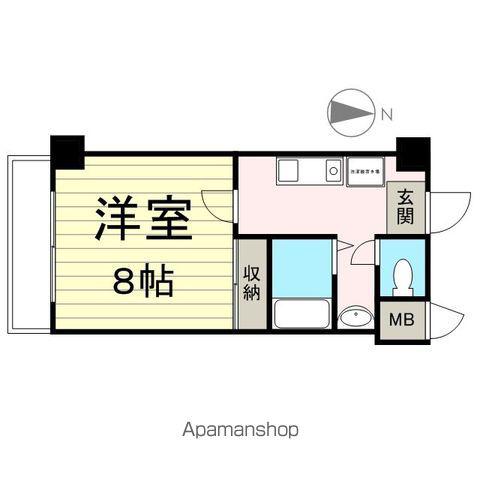 イーストパレス仙台(1K/4階)の間取り写真
