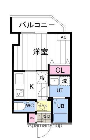 ASTER N13(1K/3階)の間取り写真