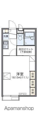 レオパレスイーストライト白井(1K/2階)の間取り写真