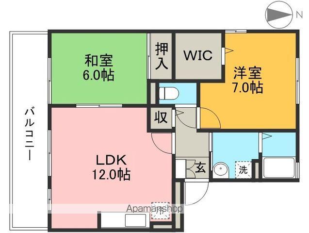 グレイス高埇(2LDK/2階)の間取り写真