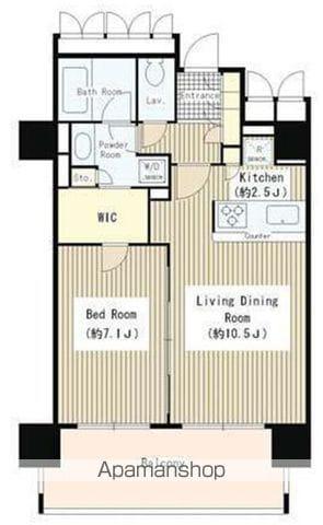 OASE用賀イースト(1LDK/2階)の間取り写真