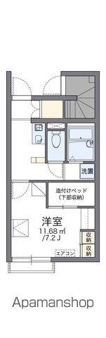 レオパレス龍ノ口(1K/1階)の間取り写真