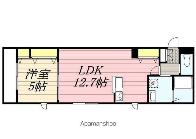 ノーマジーン(1LDK/2階)の間取り写真