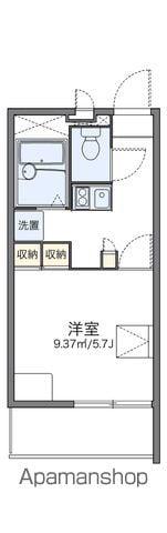 レオパレスカメリア(1K/3階)の間取り写真