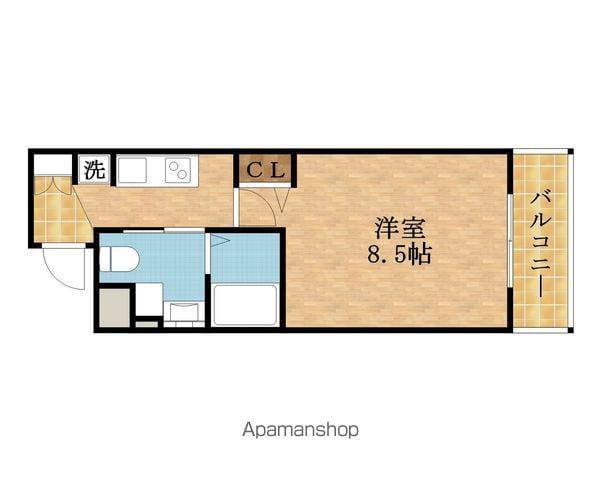 ファーストフィオーレ京橋イースト(1K/4階)の間取り写真