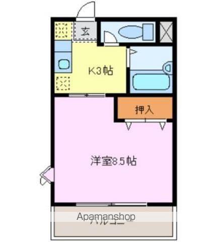 フォーリスト(1K/3階)の間取り写真
