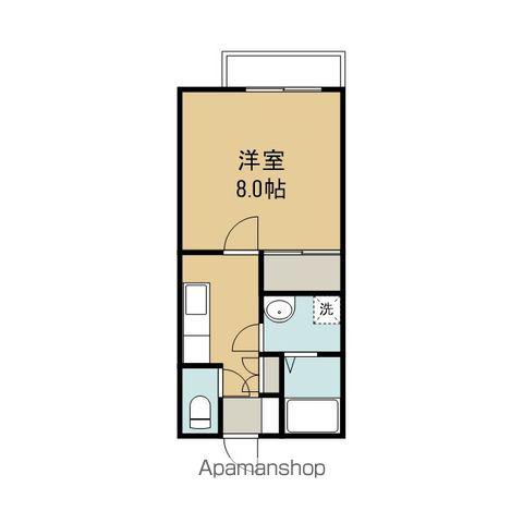 サンジョルディ(1K/1階)の間取り写真