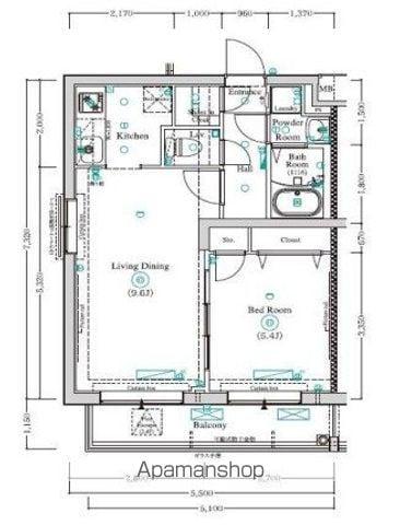 ヴァレッシア曳舟アンベリール(1LDK/5階)の間取り写真
