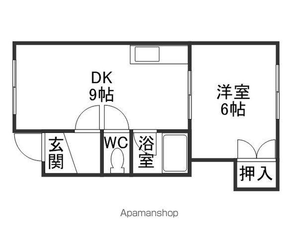 ハイツアイリス(1LDK/1階)の間取り写真