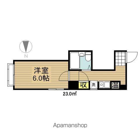 ロイヤル大磯(1K/2階)の間取り写真