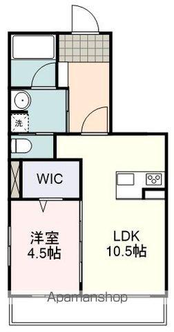 THE6(1LDK/5階)の間取り写真