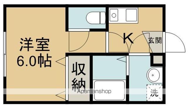 SAKADO-TERRACE(1K/1階)の間取り写真