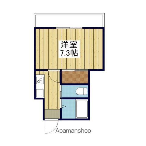 清水町ハイツⅡ(ワンルーム/1階)の間取り写真