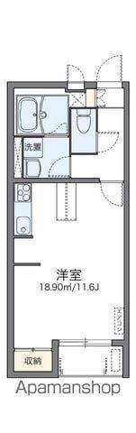 レオネクスト都原(1K/2階)の間取り写真
