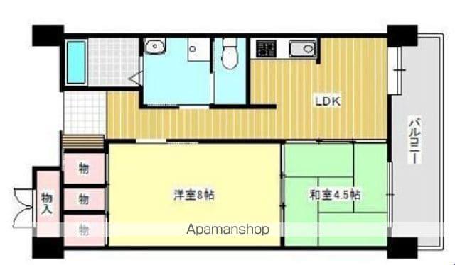 カーサマリア(1LDK/4階)の間取り写真