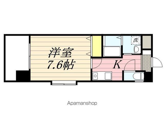 アクタス西公園アーバル(1K/3階)の間取り写真